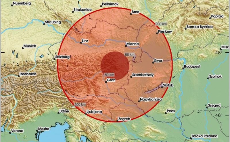 Zemljotres u Austriji, osjetio se i u Hrvatskoj