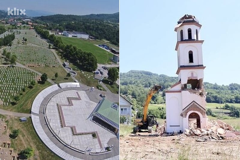 RS gradi spomenik srpskim žrtvama u blizini Memorijalnog centra Potočari i crkvu koja je uklonjena iz dvorišta nane Fate